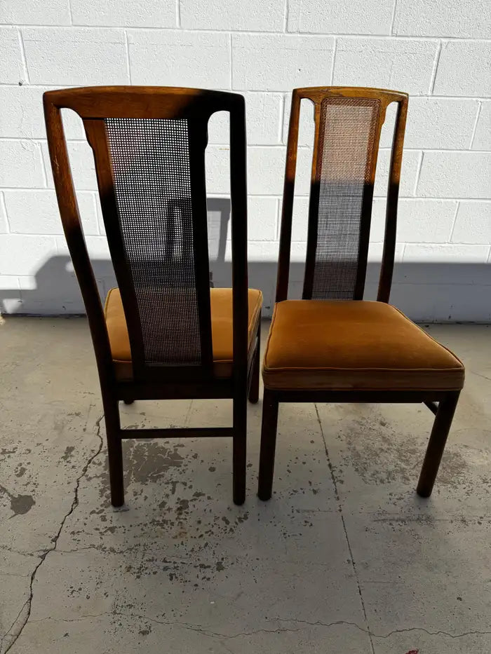 Traditional oak side chairs set of two