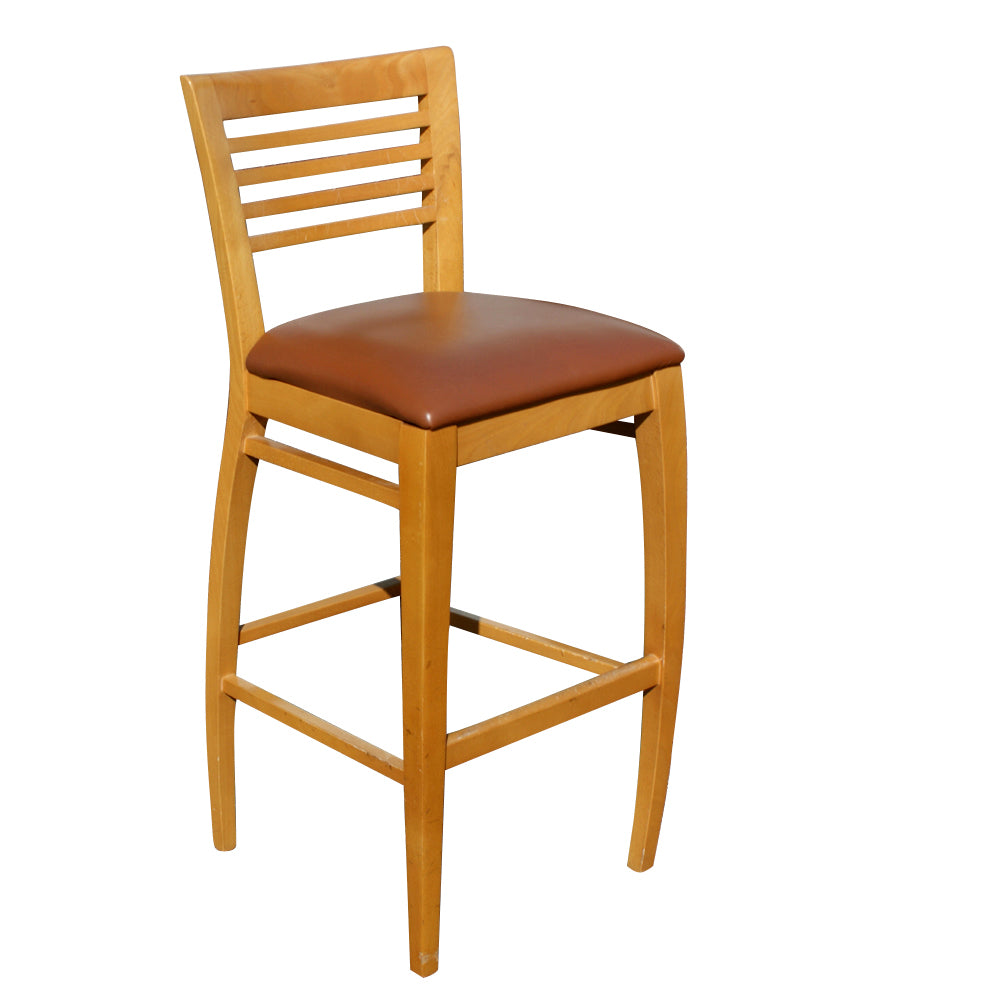 (1) Lowenstein Murano 371B-L Counter Wood Stool (MR8838)
