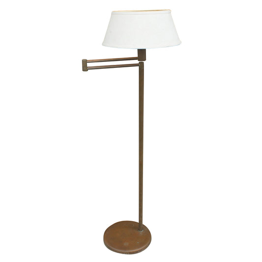 Vintage Walter Von Nessen Bronze Floor Lamp Swing Arm ( aag75 ) (MR9032)