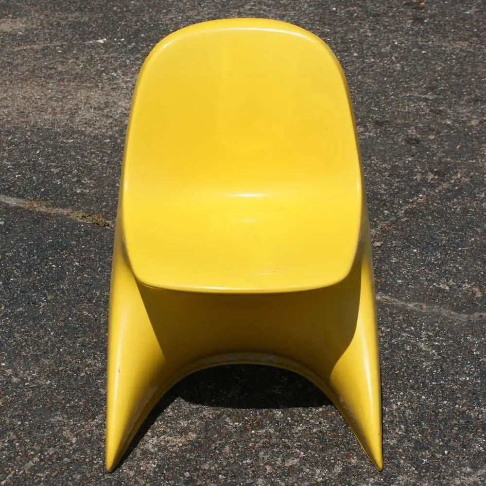 Casalino Alexander Begge Stacking Chair Yellow Color Size 1