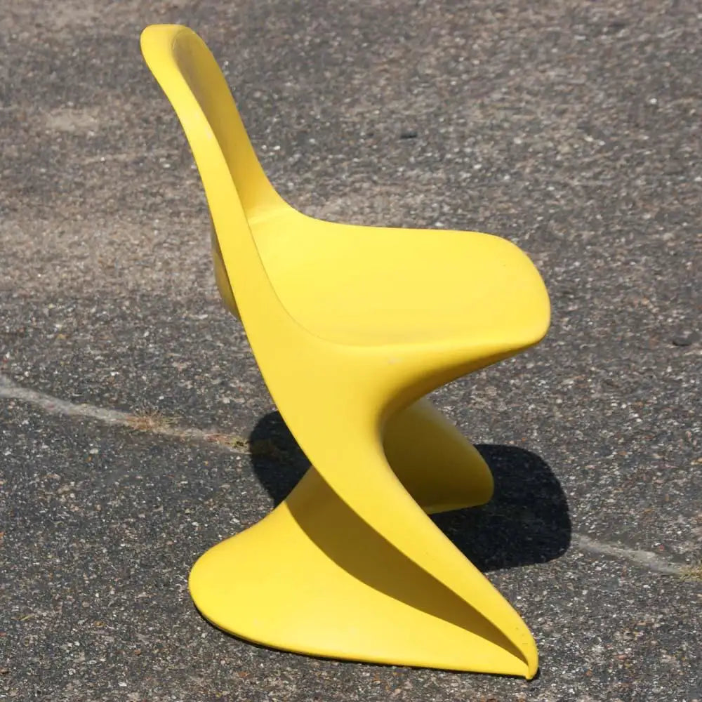 Casalino Alexander Begge Stacking Chair Yellow Color Size 1