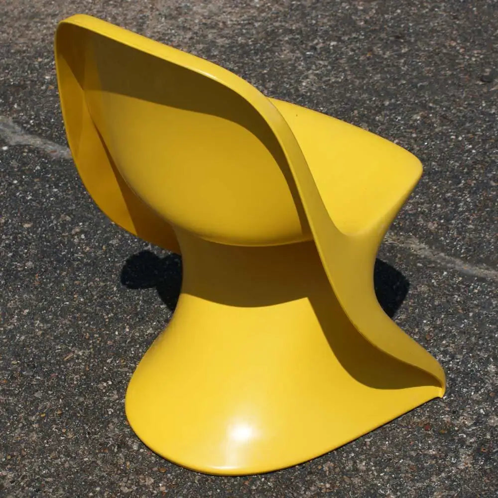 Casalino Alexander Begge Stacking Chair Yellow Color Size 1