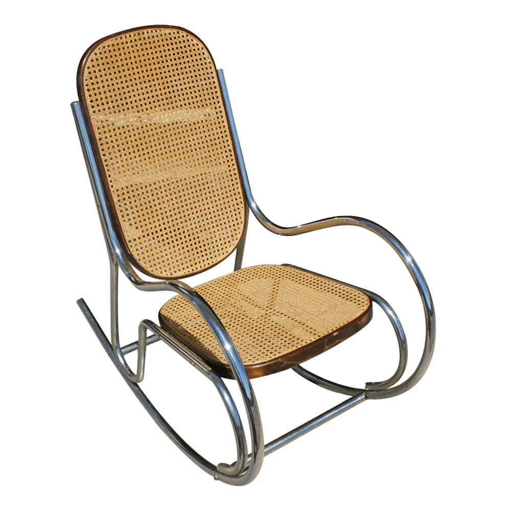 Chrome Rocking Chairs Vintage Tubular Chrome Rocking Chair | Metro Retro Furniture