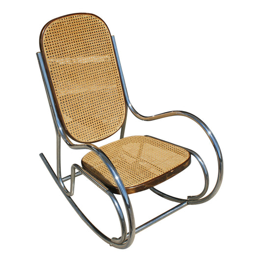 Vintage Tubular Chrome Rocking Chair