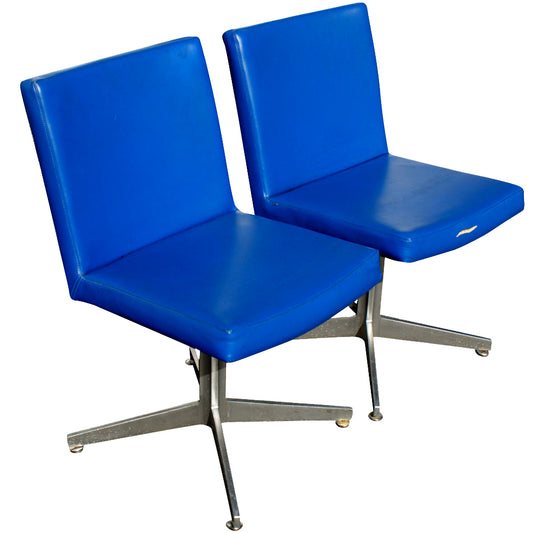 (2) Vintage Good Form Swivel Aluminum Chairs (MR10004)