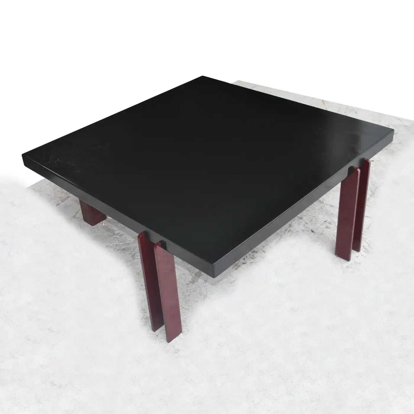 36″ Square Memphis Style Ebonized Coffee Table
