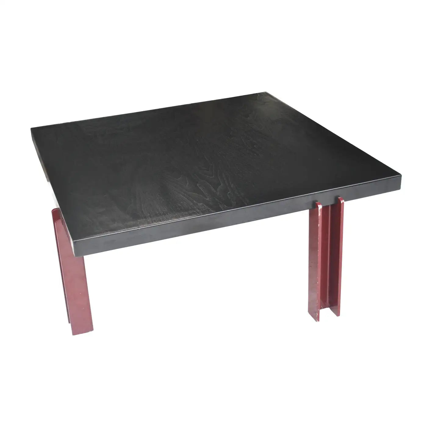 36″ Square Memphis Style Ebonized Coffee Table