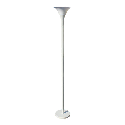 Vintage White Metal Torchiere Floor Lamp (MR10164)