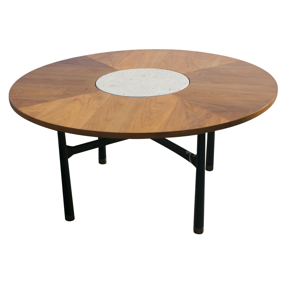 Vintage Harvey Probber Round Marble Coffee Table