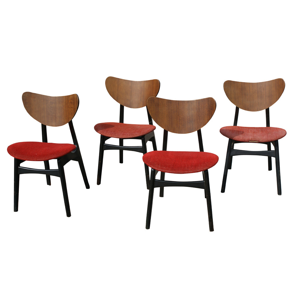 Vintage G Plan 1950 Mid Century Librenza Butterfly Dining Chairs