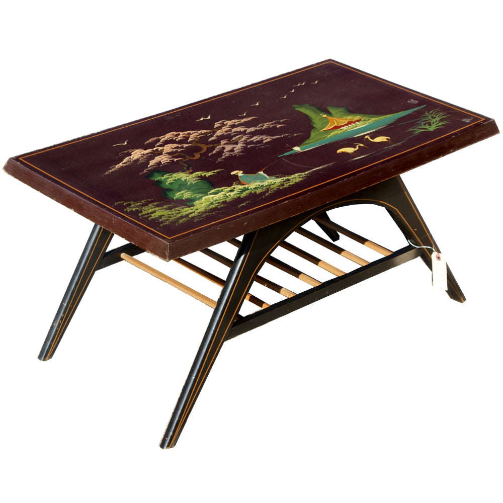 31″ Chinese Modern Lacquered Coffee Table