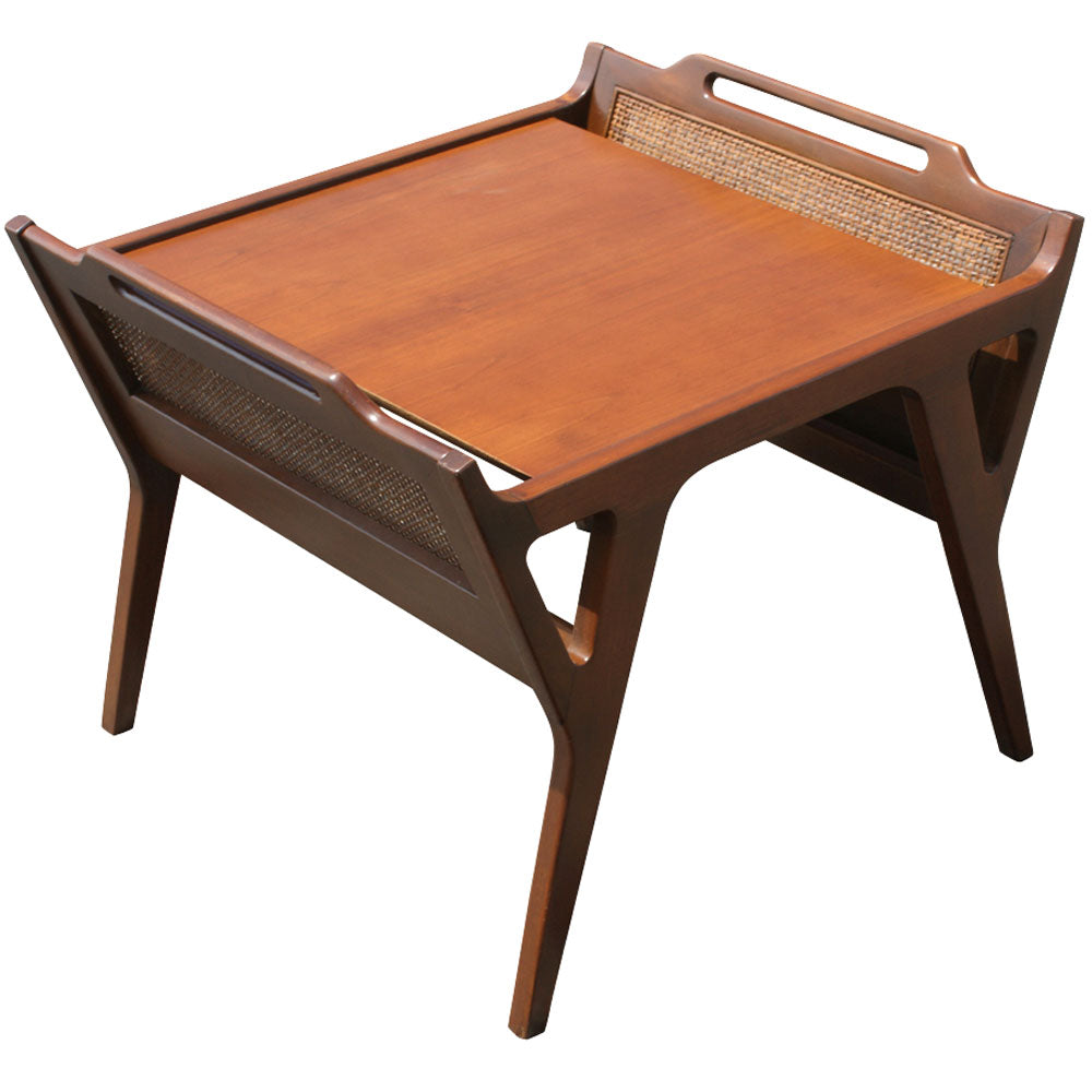 26″ Vintage Danish Magazine End Side Wood Table
