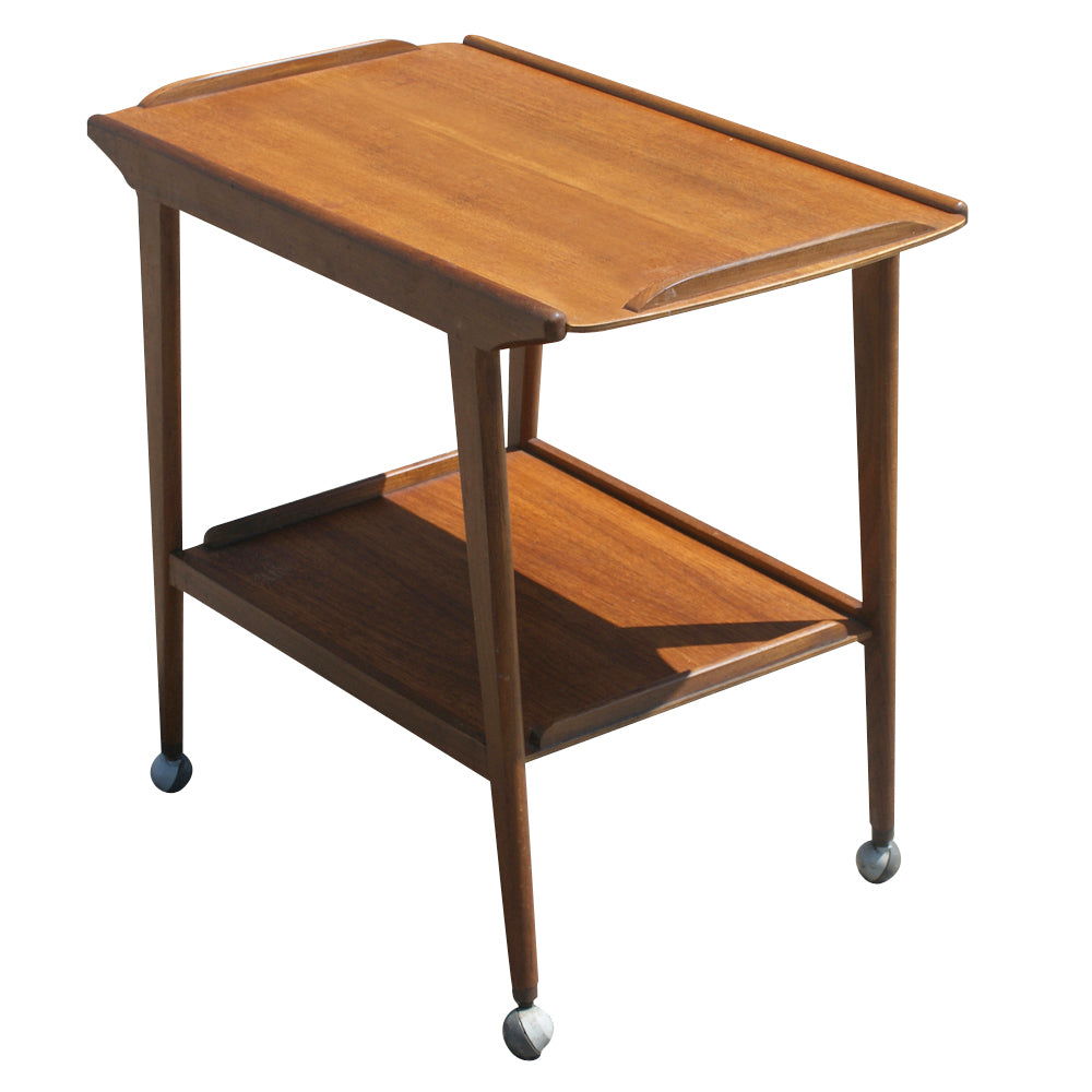 Teak Two Tier Serving Tea Cart Trolley by Remploy