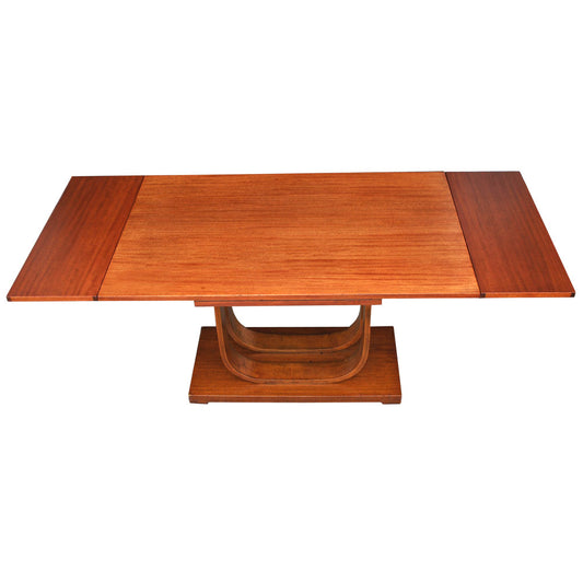 1930’s Art Deco Gilbert Rohde Heywood Wakefield Extension Dining Table