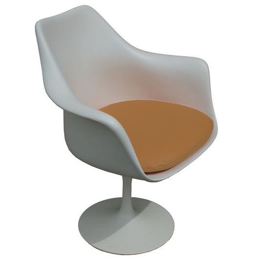 (1) Knoll Saarinen Style Caramel Seat Cushion For Arm Chair