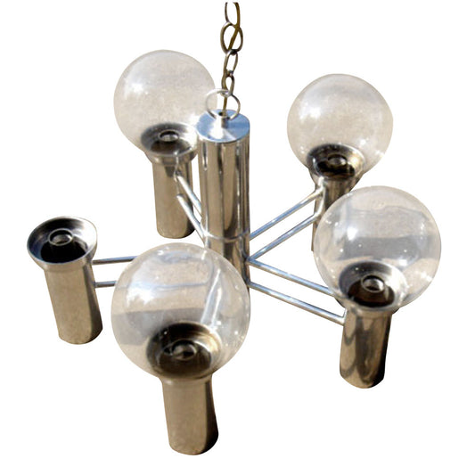 Vintage EJS Lighting Ceiling 5-Light Chandelier Lamp Reduced 85% (MR11112)