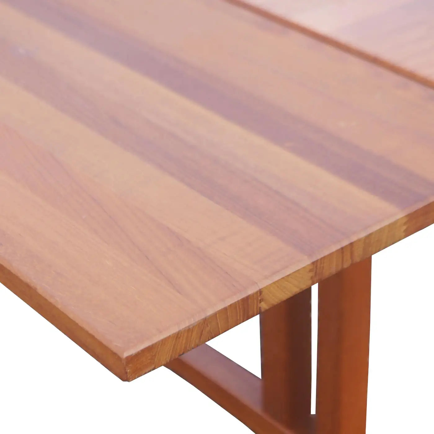 59″ Vintage Mid Century Modern Teak Expandable Dining Table