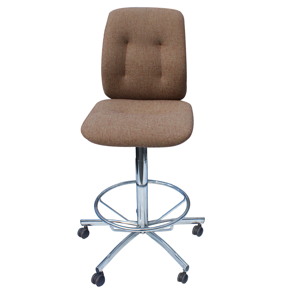 Vintage Mid Century Steelcase Secretary Chair Stool 43-47″