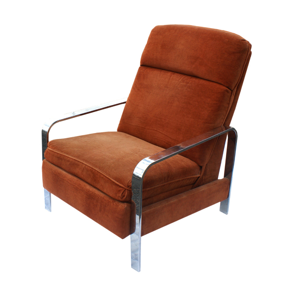 Vintage Milo Baughman Recliner Lounge Arm Chair