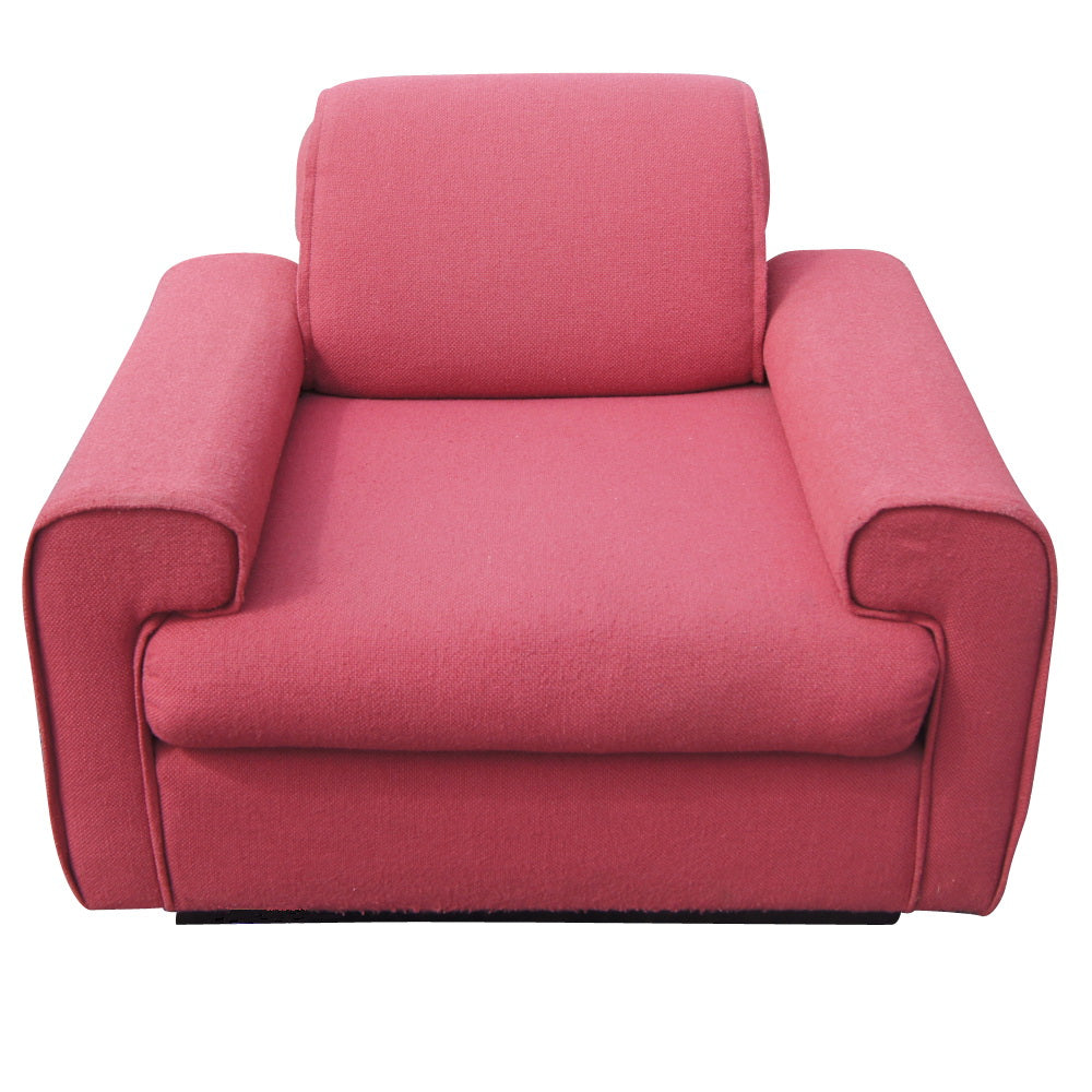 Vintage Hot Pink Club Style Arm Chair