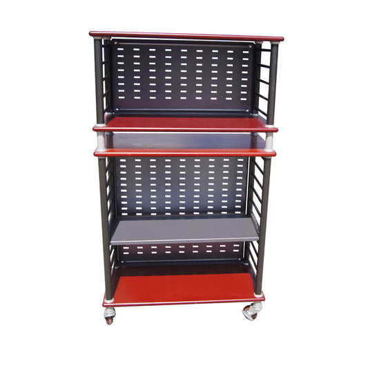 Vintage 52" Haworth metal utility storage cart on casters MR11870 with durable design and practical mobility