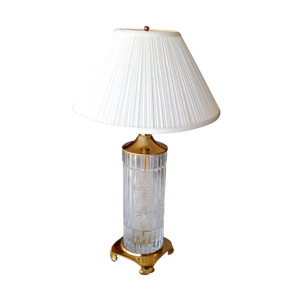 Dresden Crystal Brass Table Lamp (MR11794)