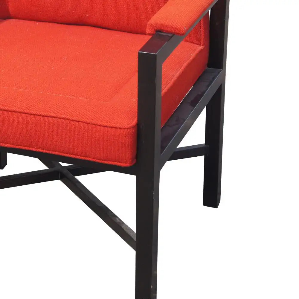 Vintage Red Edward Wormley Dunbar Chairs