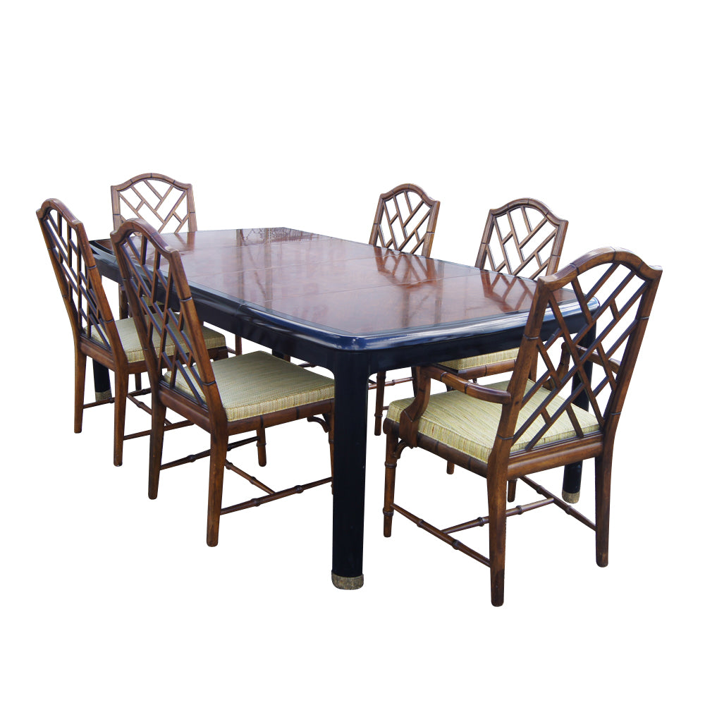 Century Furniture Chin Hua Dining Table and Chairs Set