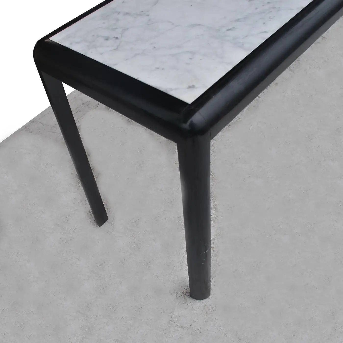 Vintage Marble and Wood Console Table