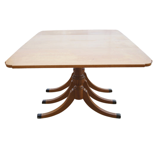 Vintage Rway mahogany dining table with drop leaves, expandable from five to eight feet