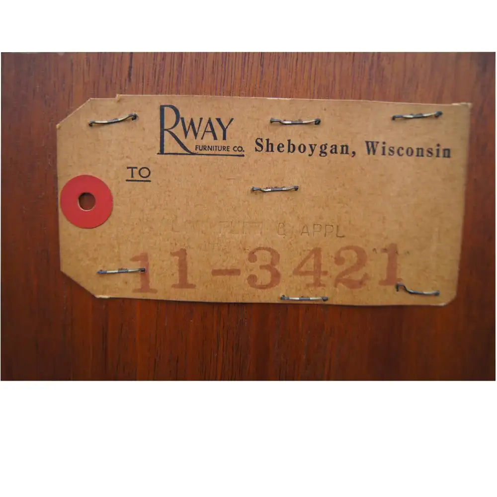Five ft. Vintage Mahogany Breakfront by Rway w/ Four Shelves (MR13210)
