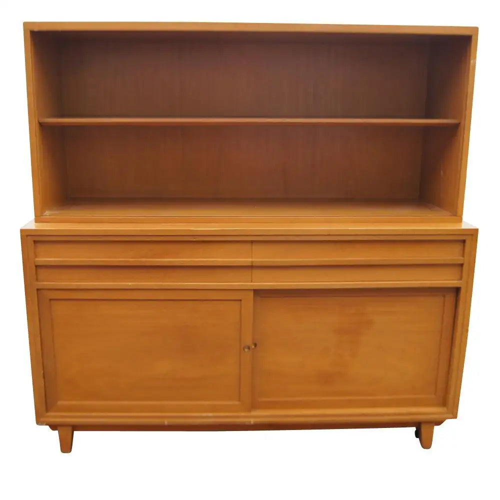 Five ft. Vintage Mahogany Breakfront by Rway w/ Four Shelves (MR13210)