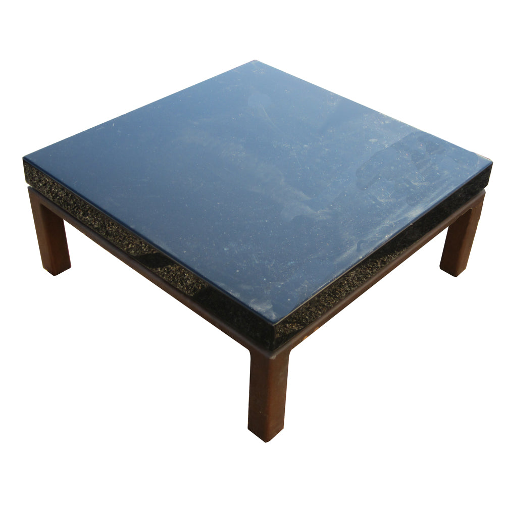 36″ Coffee Table with Ebonized Wood Top