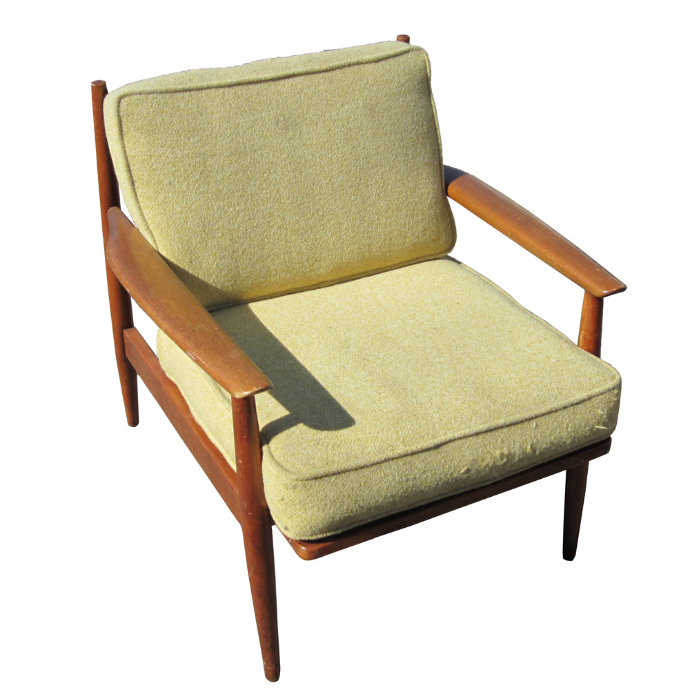 Vintage Teak Danish Lounge Armchair