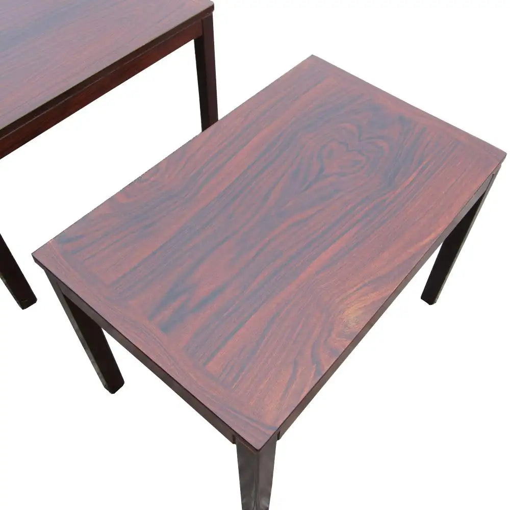 Danish modern style rosewood side tables