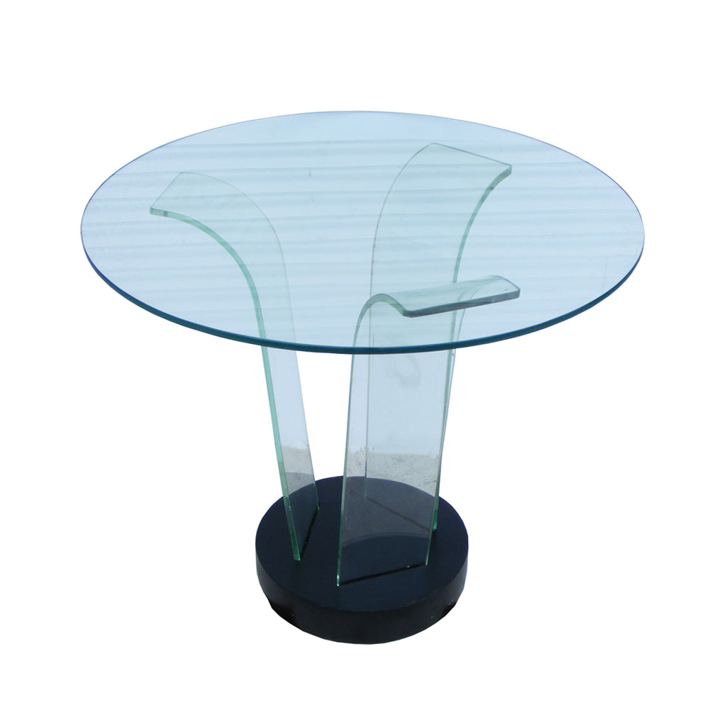 1 Ben Mildwoff Art Deco Bent Glass Side Table