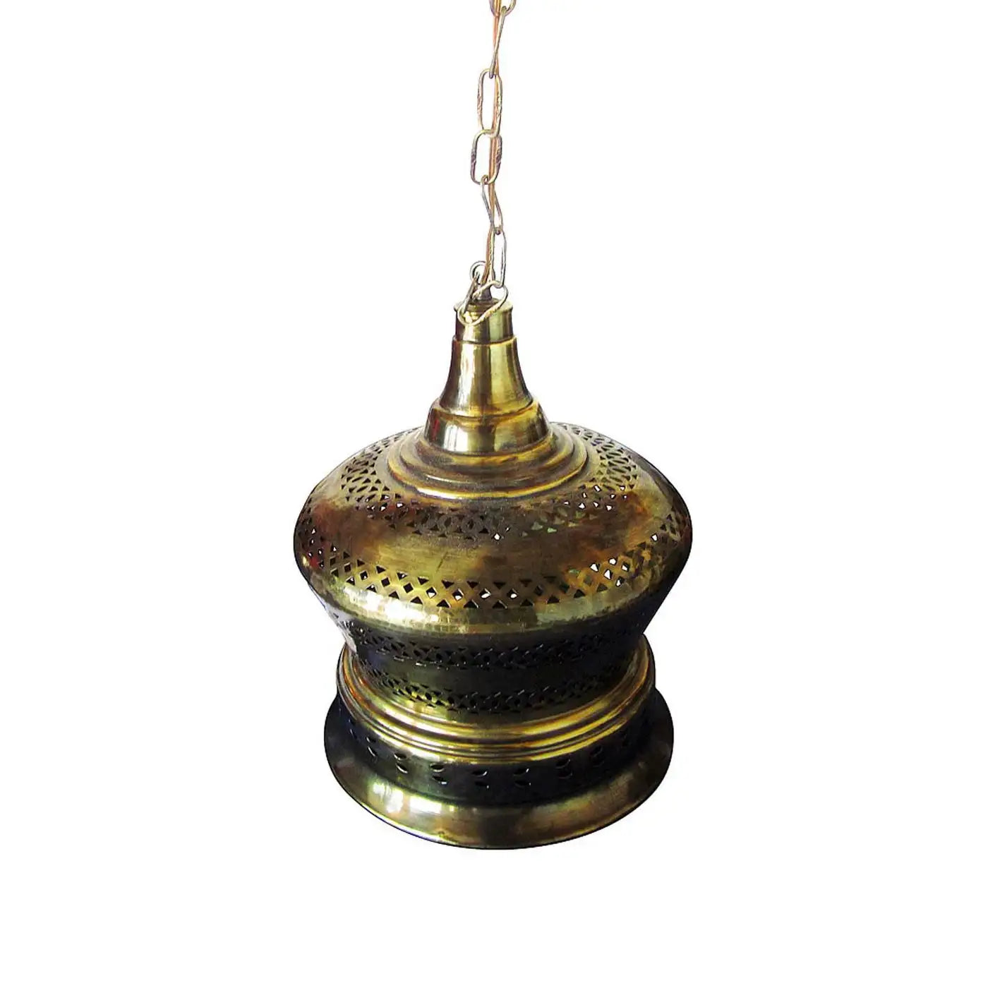 Antique-style Italian brass fire pit