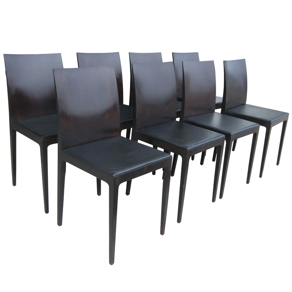 Set of Eight Rosewood Anna R Chairs Designed by Ludovica + Roberto Palomba for Crassevig