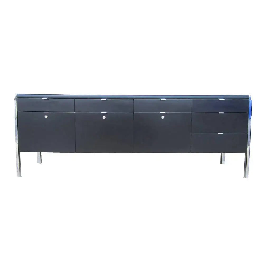 Mid-century Stow Davis sideboard with leather top
