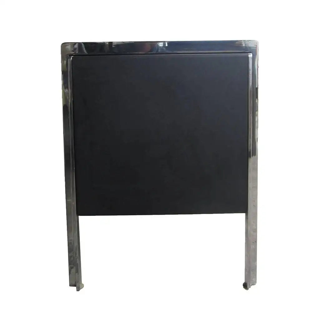 Leather top credenza by Stow Davis