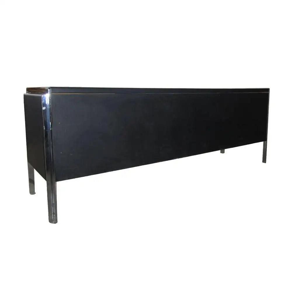 Mid-century modern Stow Davis leather top credenza