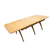 Vintage 8ft Heywood Wakefield M197G dining table with two leaves