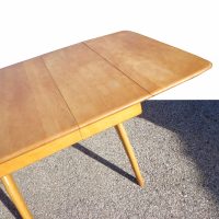 Vintage 8ft Heywood Wakefield M197G Triple Whale Bone Butterfly Dining Table with 2 leaves