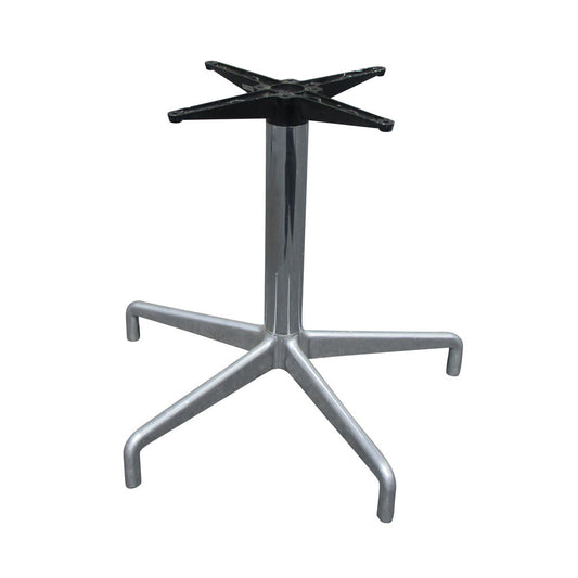 Mid century 5 star metal table base with modernist vintage design