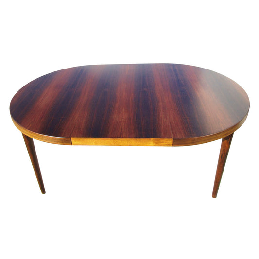 67 inch vintage rosewood Danish extension dining table mid century