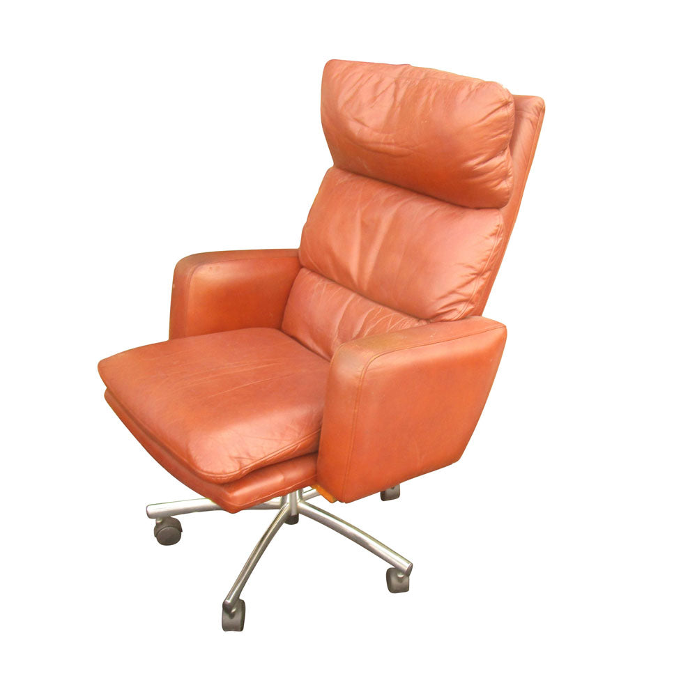 Vintage Executive leather task chair My Store