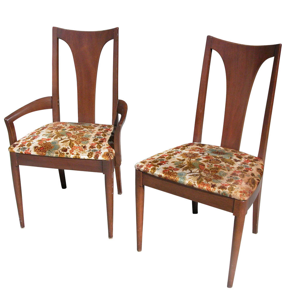 Vintage Mid Century Broyhill Lenoir Sculpta Dining Chairs