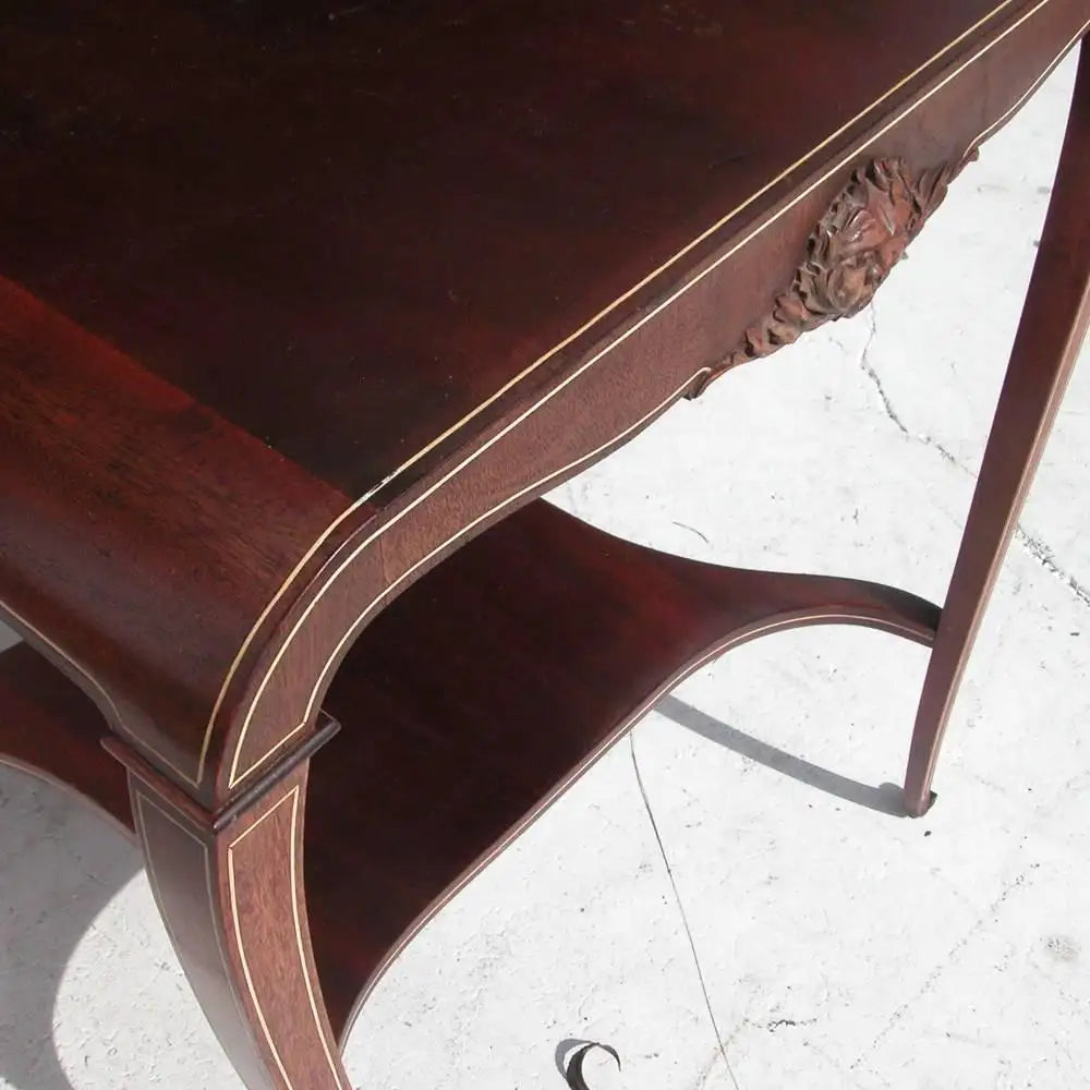 Antique Art Nouveau 2 Tier Table