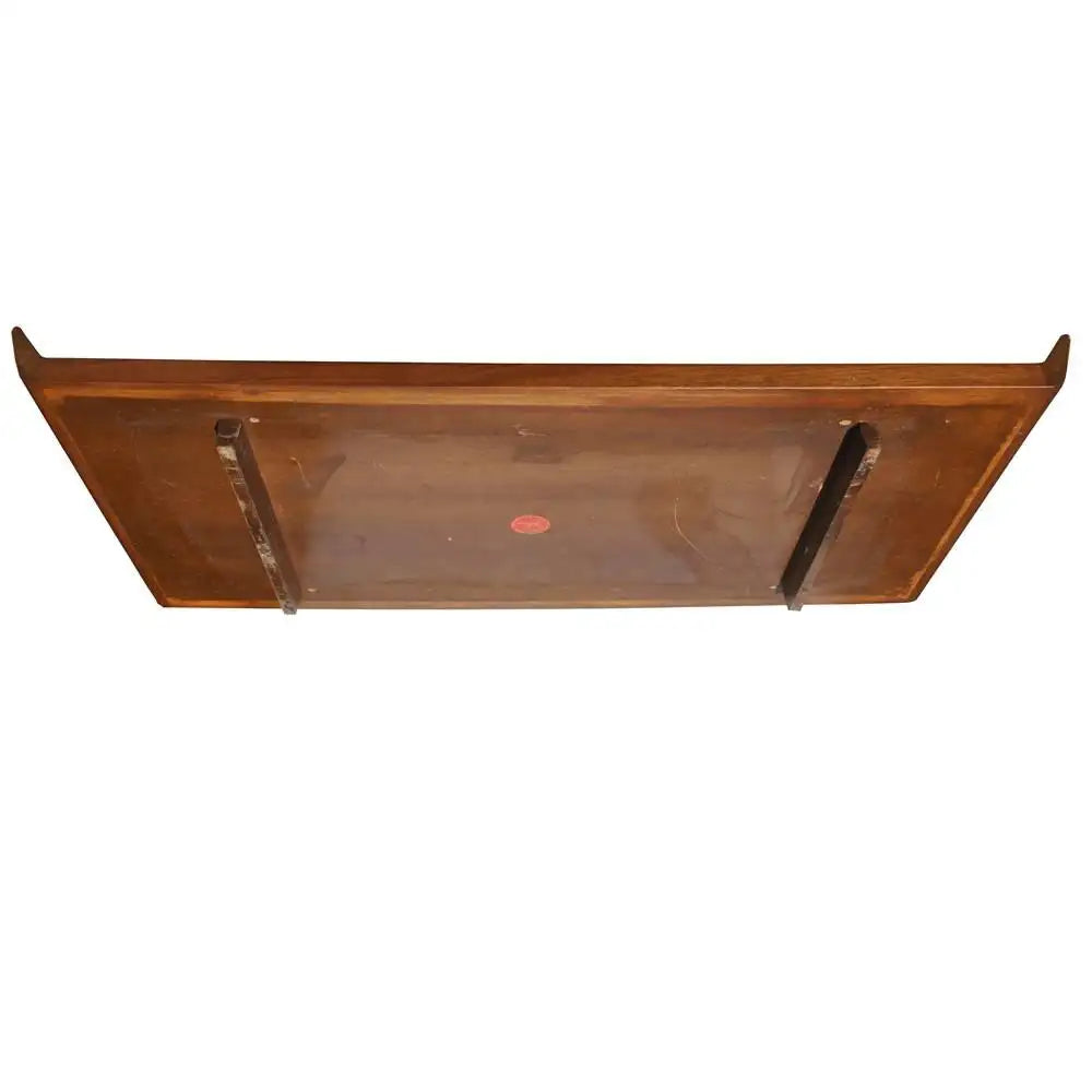 Vintage Mid Century Danish Jens Risom Teak Glass Bar Cart
