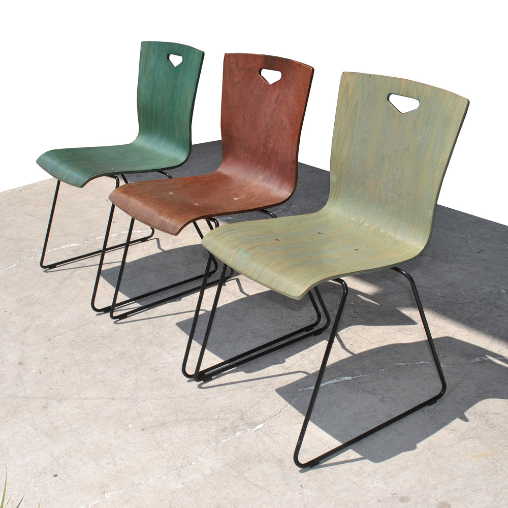 Modern “Benton” Vintage Stacking Chair by the Worden Company